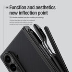 NILLKIN Super Frosted Shield Fold til Samsung Galaxy Z Fold7 5G Magnetisk Etui PC Mat Telefoncover med Stylus Pen