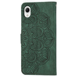 For Samsung Galaxy A23e Drop Protection Phone Cover Imprinted Mandala Flower Wallet PU Leather+Soft TPU Case