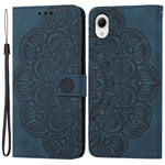 For Samsung Galaxy A23e Drop Protection Phone Cover Imprinted Mandala Flower Wallet PU Leather+Soft TPU Case