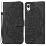 For Samsung Galaxy A23e Drop Protection Phone Cover Imprinted Mandala Flower Wallet PU Leather+Soft TPU Case