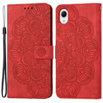For Samsung Galaxy A23e Drop Protection Phone Cover Imprinted Mandala Flower Wallet PU Leather+Soft TPU Case