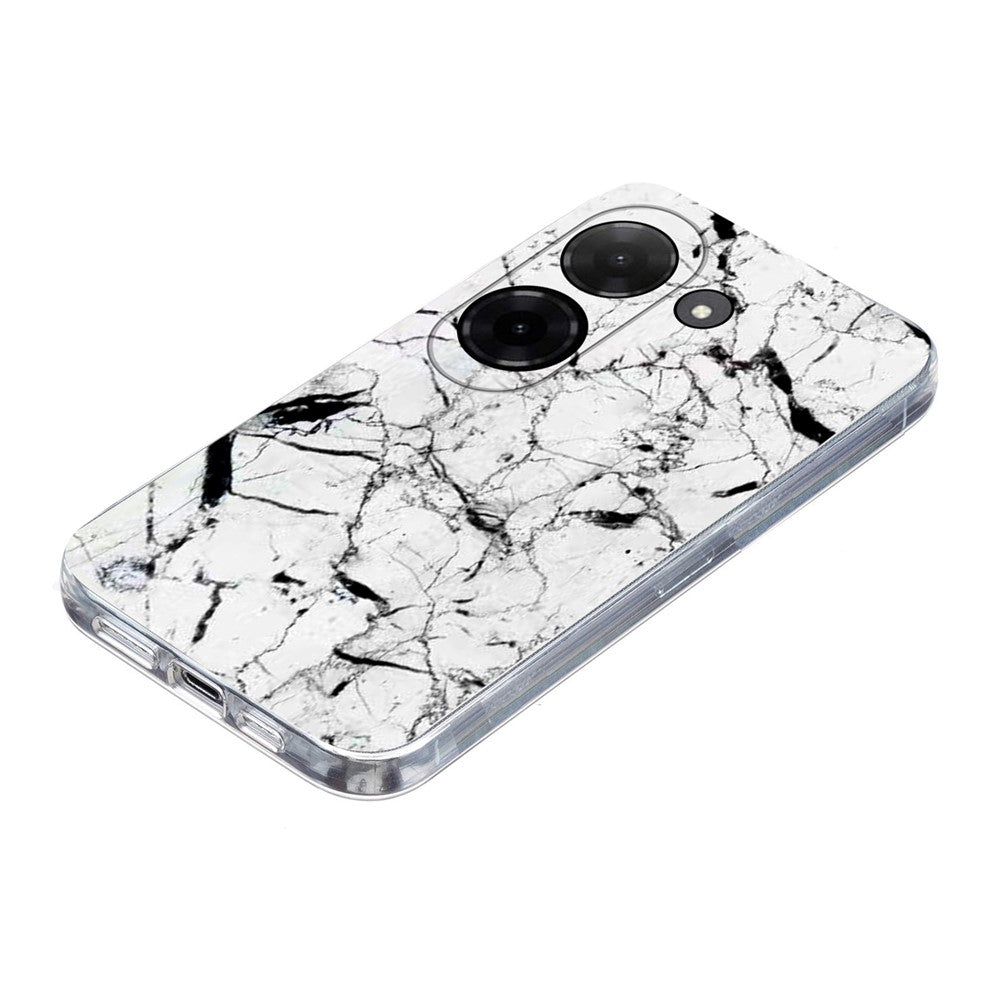 Soft TPU Case for Xiaomi Redmi A5 NFC (EU) (173.45mm) Marble Pattern Printing Phone Cover