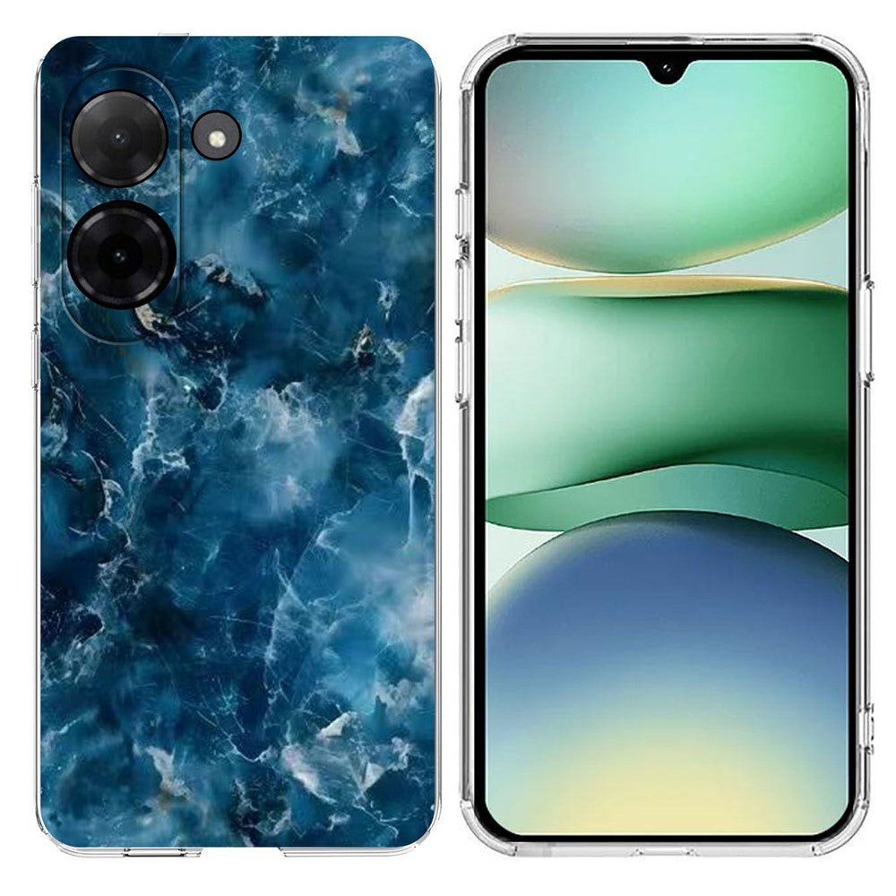 Soft TPU Case for Xiaomi Redmi A5 NFC (EU) (173.45mm) Marble Pattern Printing Phone Cover