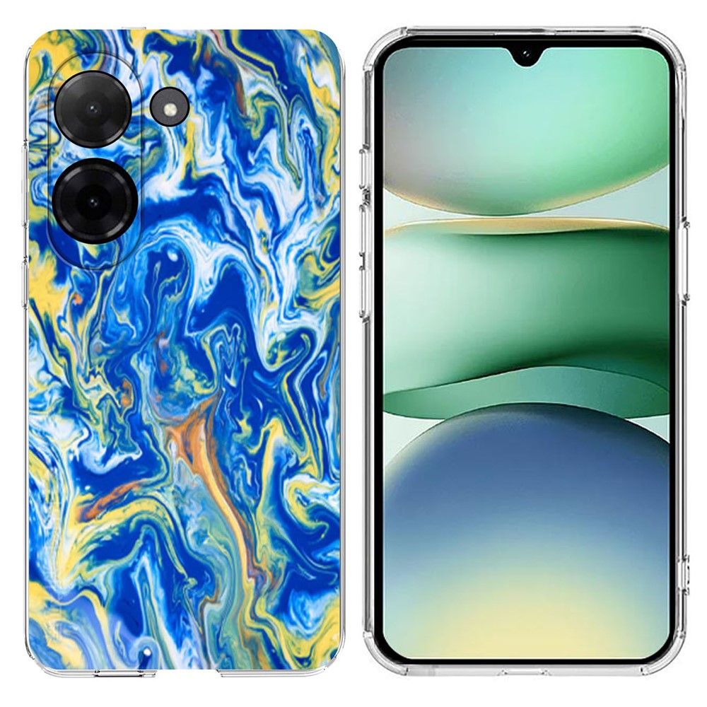 Soft TPU Case for Xiaomi Redmi A5 NFC (EU) (173.45mm) Marble Pattern Printing Phone Cover
