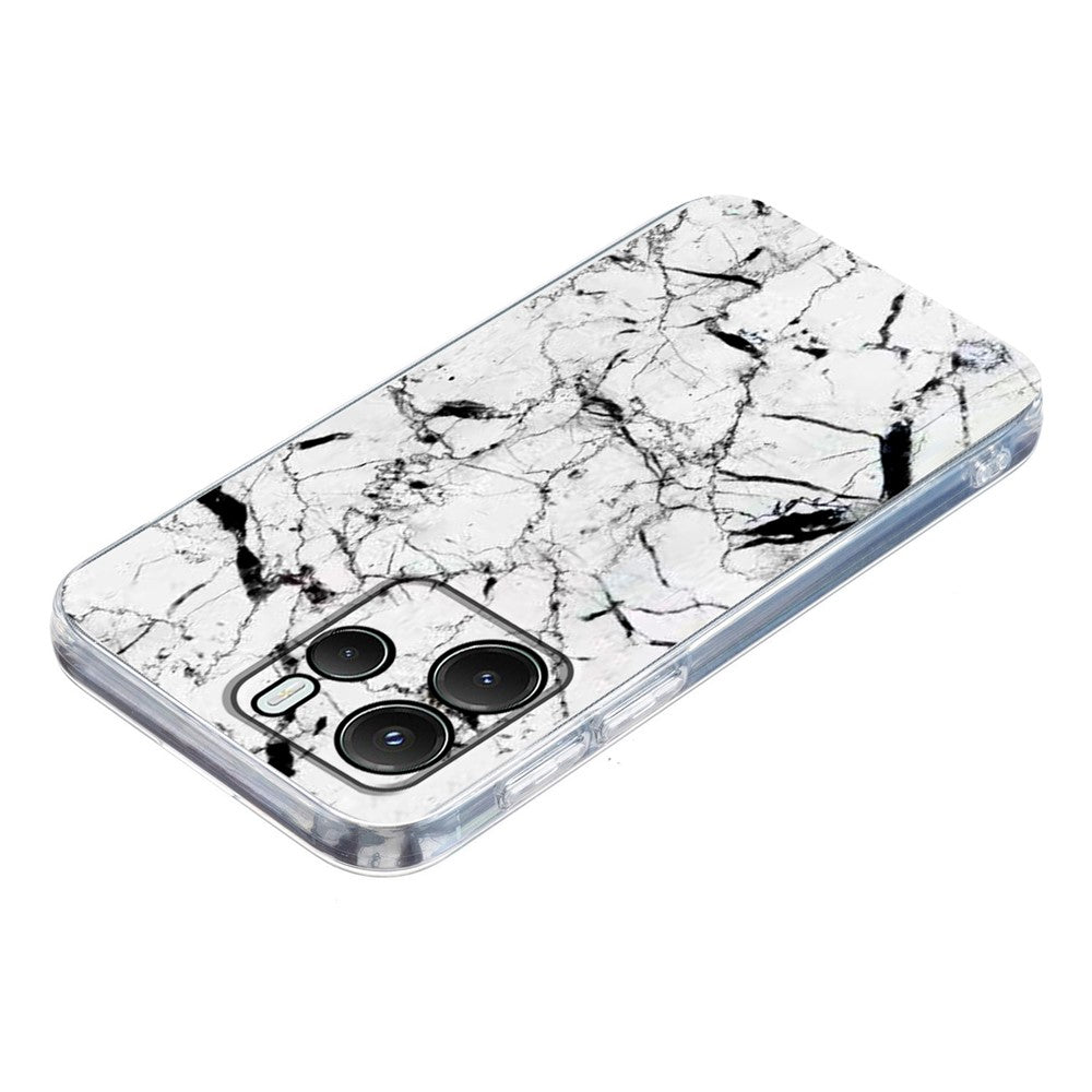 For Xiaomi Redmi Note 14 4G (164.84mm) Case Marble Pattern Printing Soft TPU Phone Cover