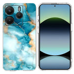 For Xiaomi Redmi Note 14 4G (164.84mm) Case Marble Pattern Printing Soft TPU Phone Cover