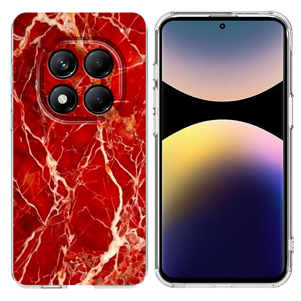 Soft TPU Case for Xiaomi Redmi Note 14 Pro 4G / 14 Pro 5G Marble Pattern Printing Phone Cover