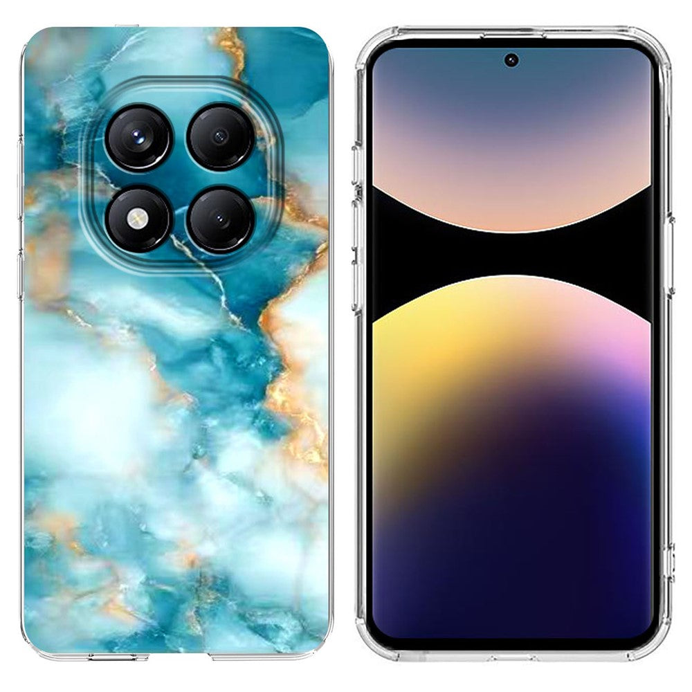 Soft TPU Case for Xiaomi Redmi Note 14 Pro 4G / 14 Pro 5G Marble Pattern Printing Phone Cover