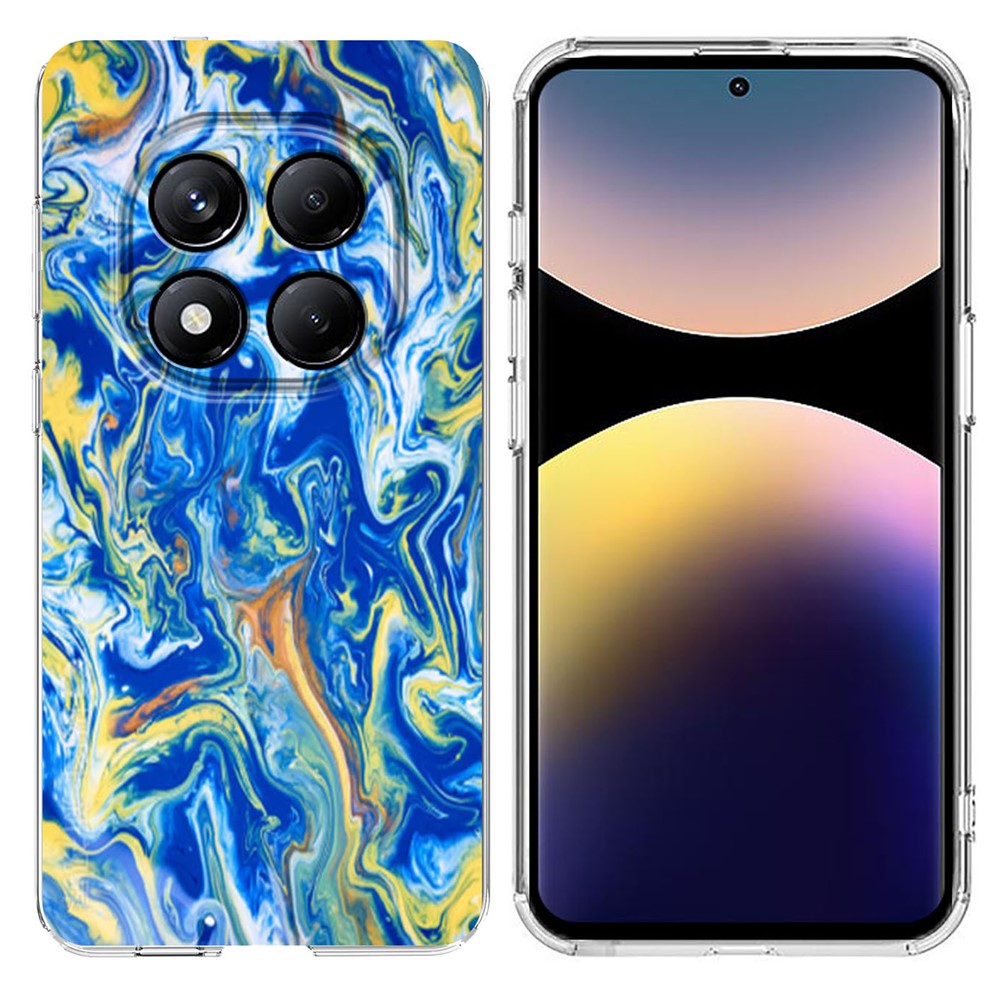 Soft TPU Case for Xiaomi Redmi Note 14 Pro 4G / 14 Pro 5G Marble Pattern Printing Phone Cover