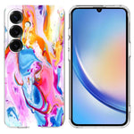 Til Samsung Galaxy A15 4G / A15 5G Cover Marmormønster Tryk Blødt TPU Telefoncover