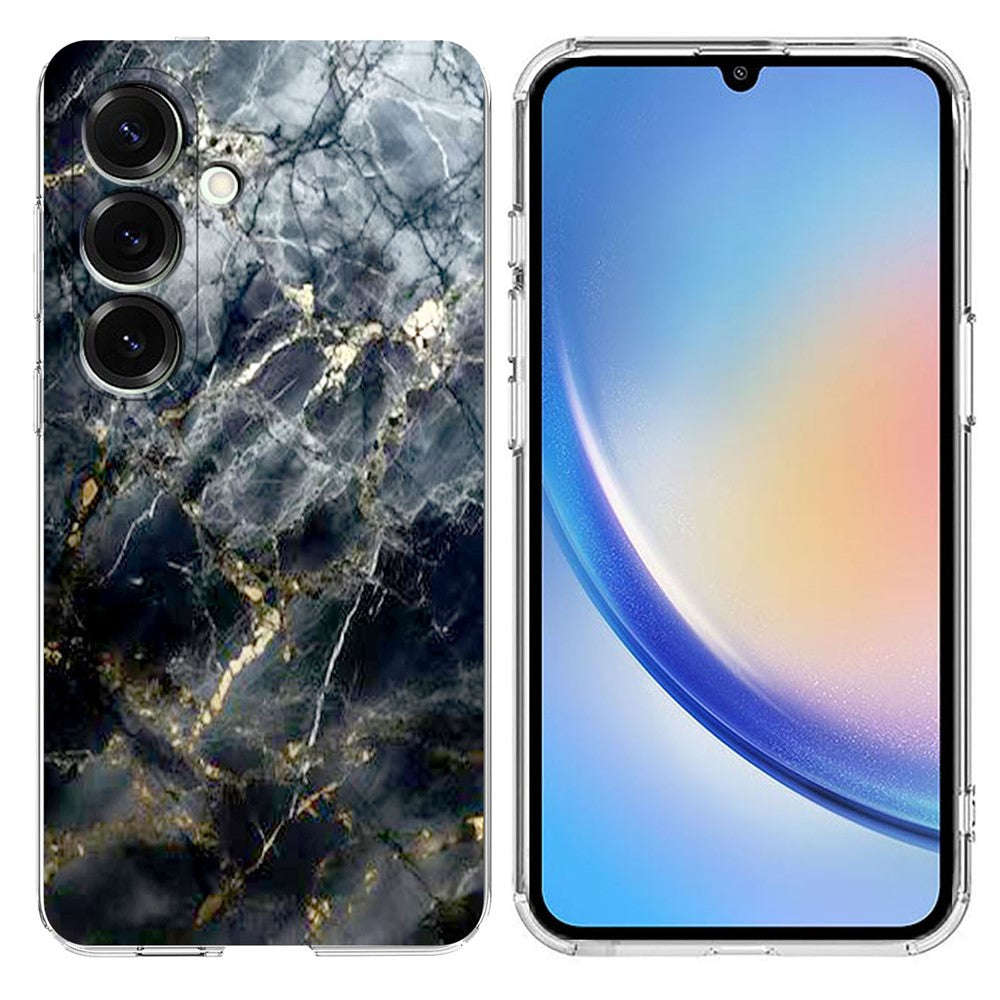 Til Samsung Galaxy A15 4G / A15 5G Cover Marmormønster Tryk Blødt TPU Telefoncover