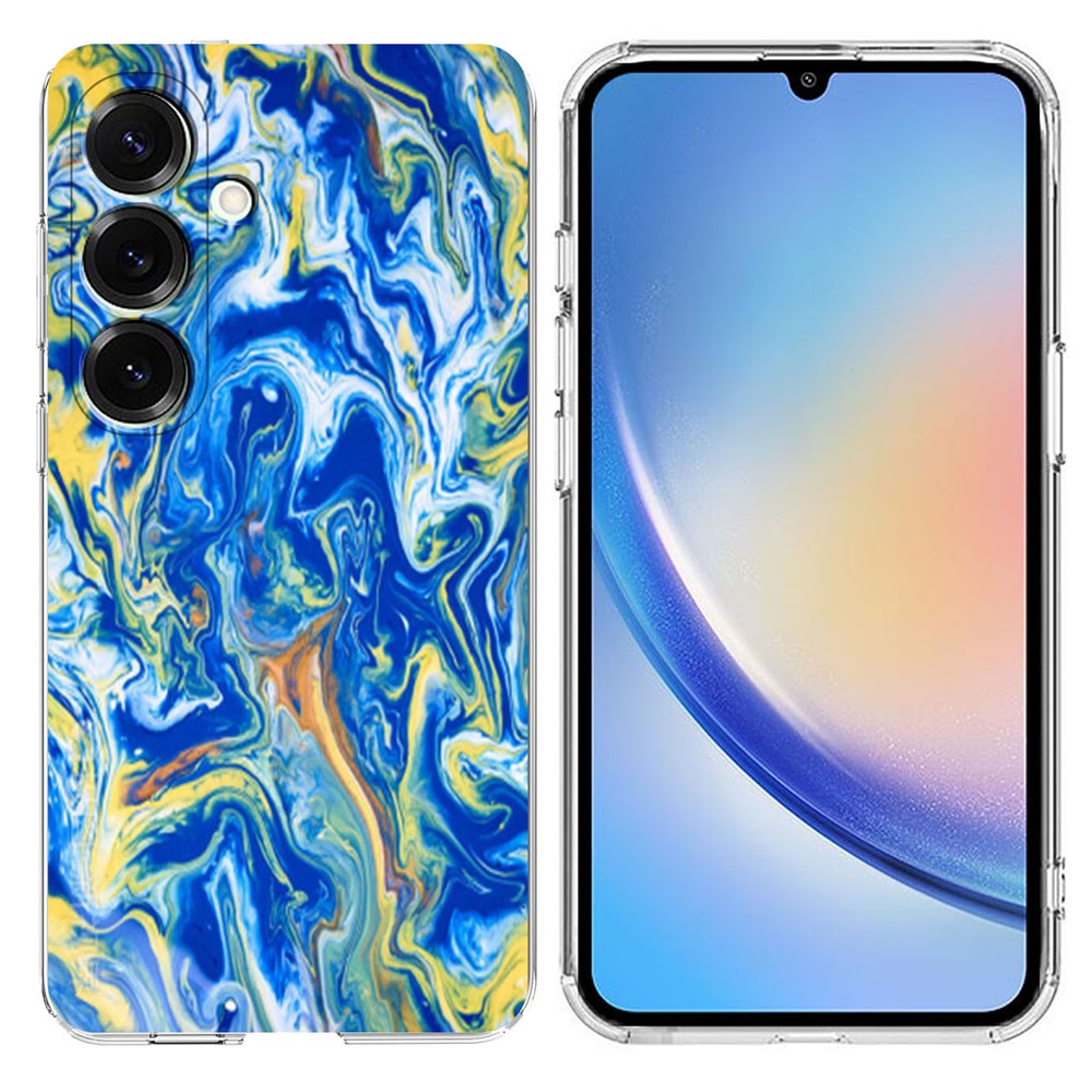 Til Samsung Galaxy A15 4G / A15 5G Cover Marmormønster Tryk Blødt TPU Telefoncover