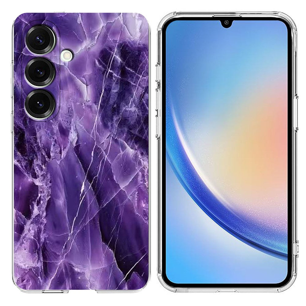 Til Samsung Galaxy A15 4G / A15 5G Cover Marmormønster Tryk Blødt TPU Telefoncover