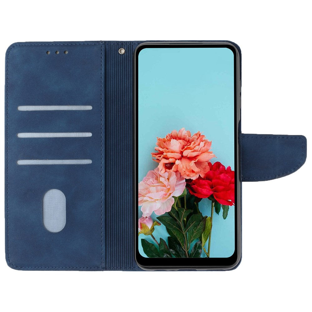Mobile Phone Case for Samsung Galaxy A23e, Solid Color PU Leather Coated TPU Magnetic Closure Stand Flip Phone Cover