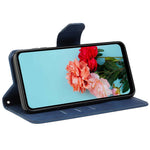Mobile Phone Case for Samsung Galaxy A23e, Solid Color PU Leather Coated TPU Magnetic Closure Stand Flip Phone Cover