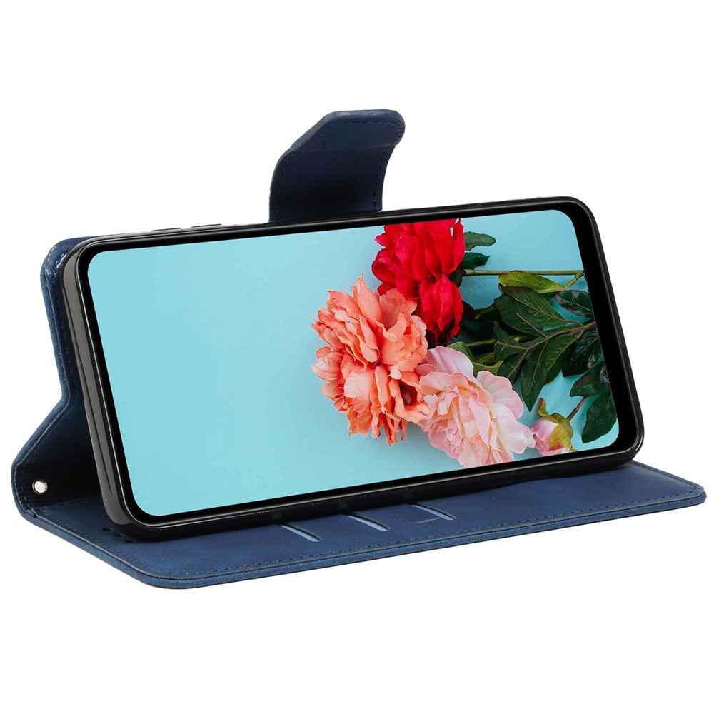 Mobile Phone Case for Samsung Galaxy A23e, Solid Color PU Leather Coated TPU Magnetic Closure Stand Flip Phone Cover