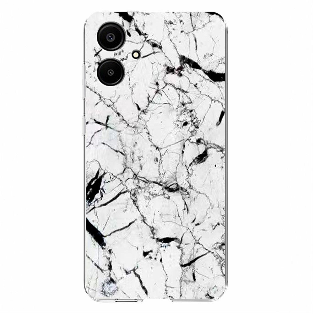 Samsung Galaxy A08 5G / A08 4G / A07 4G / A07s 4G skal marmormönster tryck mjukt TPU mobilskal