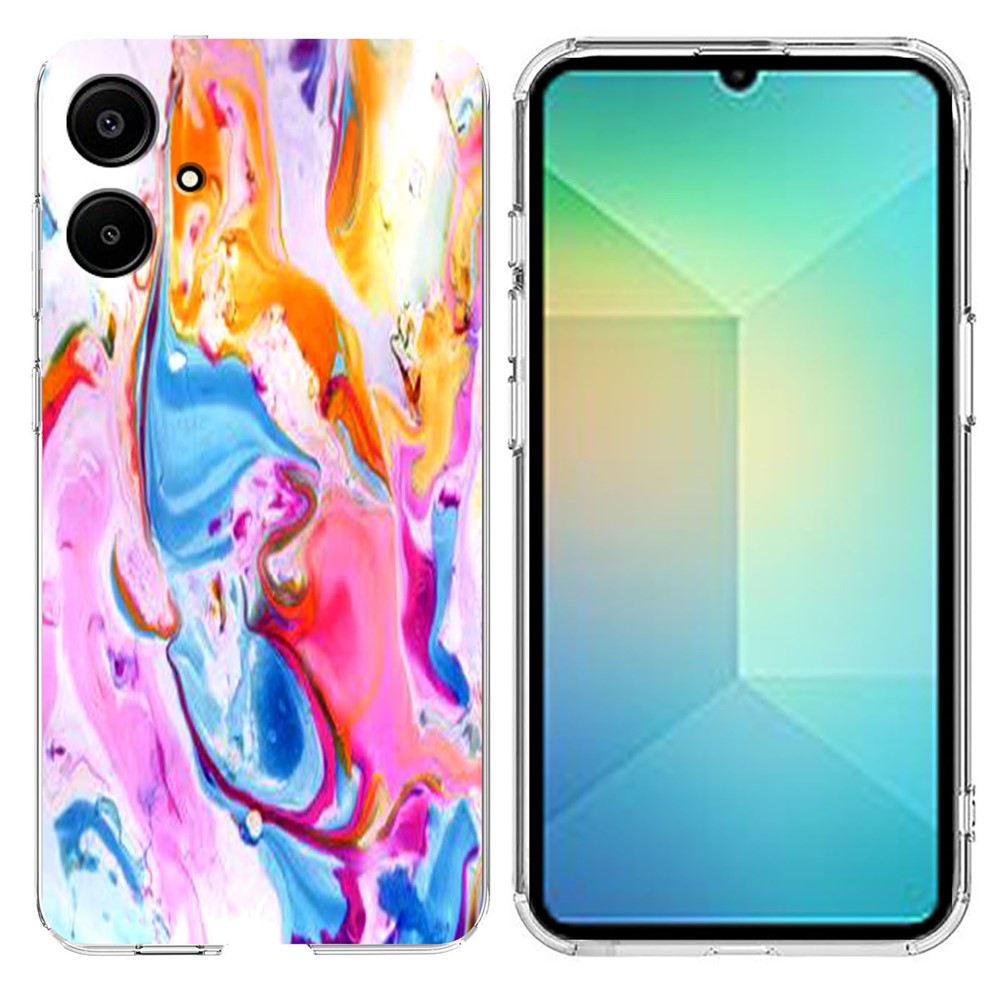 For Samsung Galaxy A08 5G / A08 4G / A07 4G Case Marble Pattern Printing Soft TPU Phone Cover
