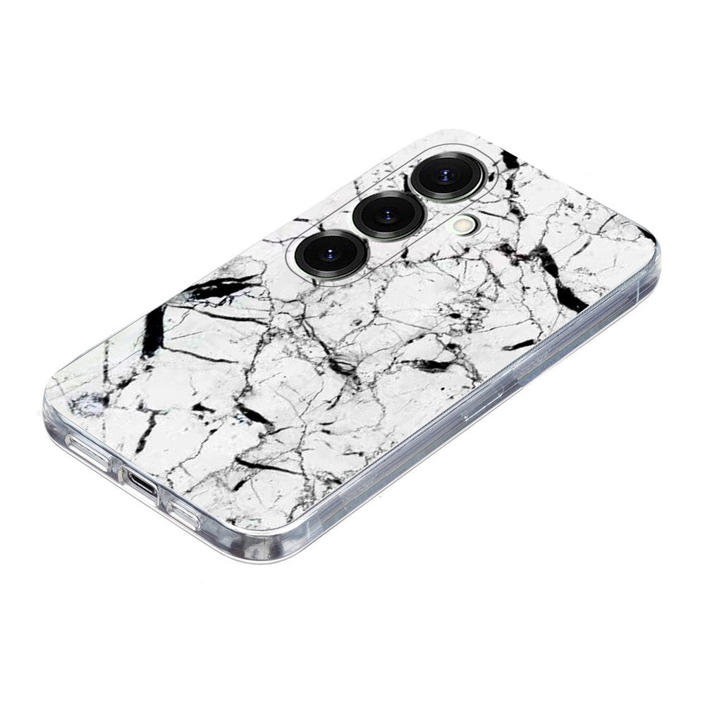 Til Samsung Galaxy A56 5G Cover Marmormønster Trykt Blødt TPU Telefoncover