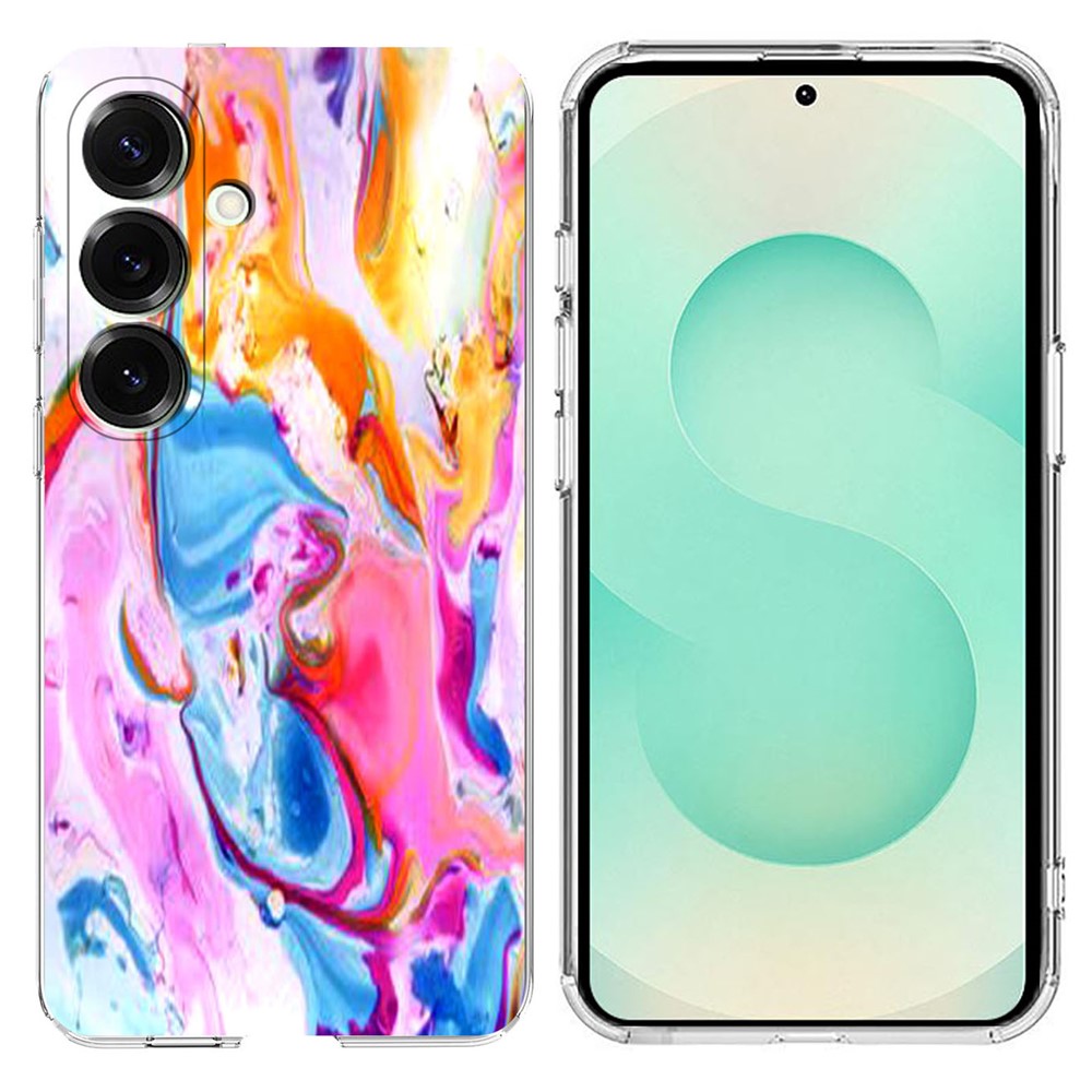 Samsung Galaxy A18 4G / A18 5G / A17 4G / A17 5G / A26 5G skal marmormönster tryck mjukt TPU mobilskal