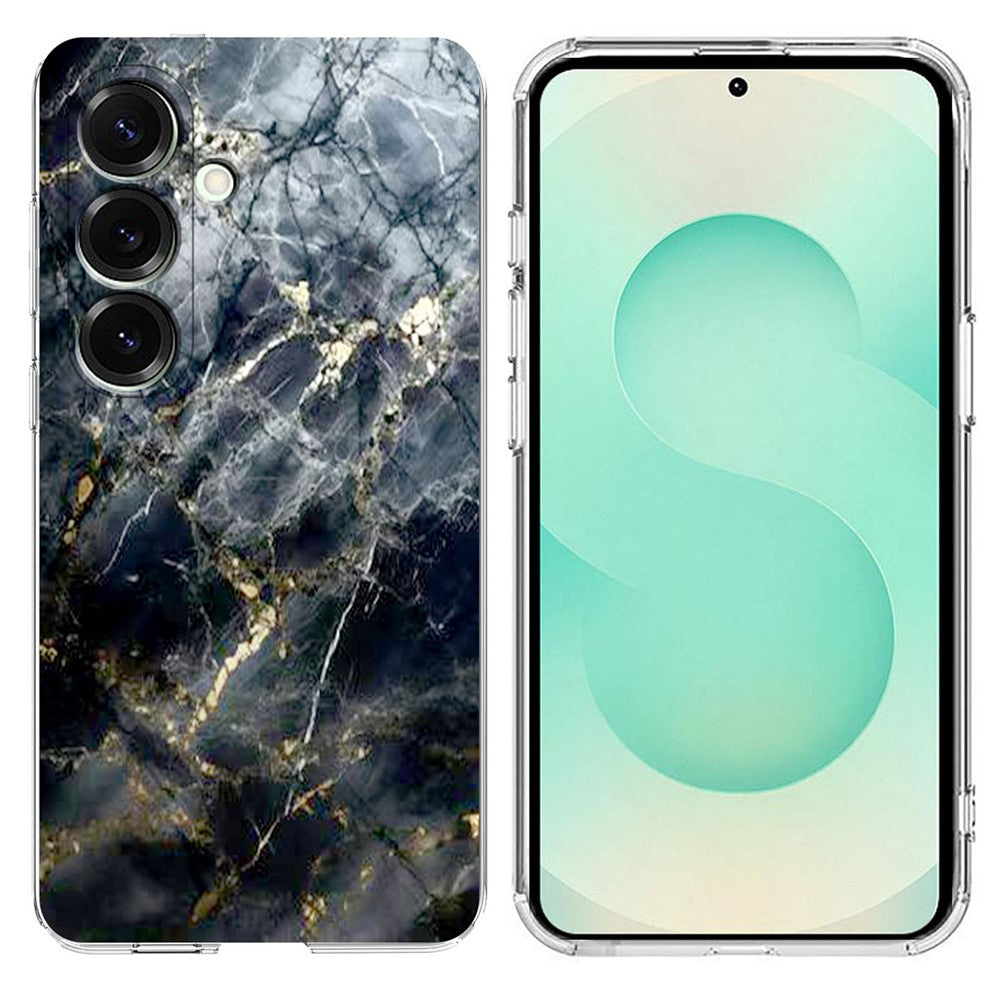 Samsung Galaxy A18 4G / A18 5G / A17 4G / A17 5G / A26 5G skal marmormönster tryck mjukt TPU mobilskal