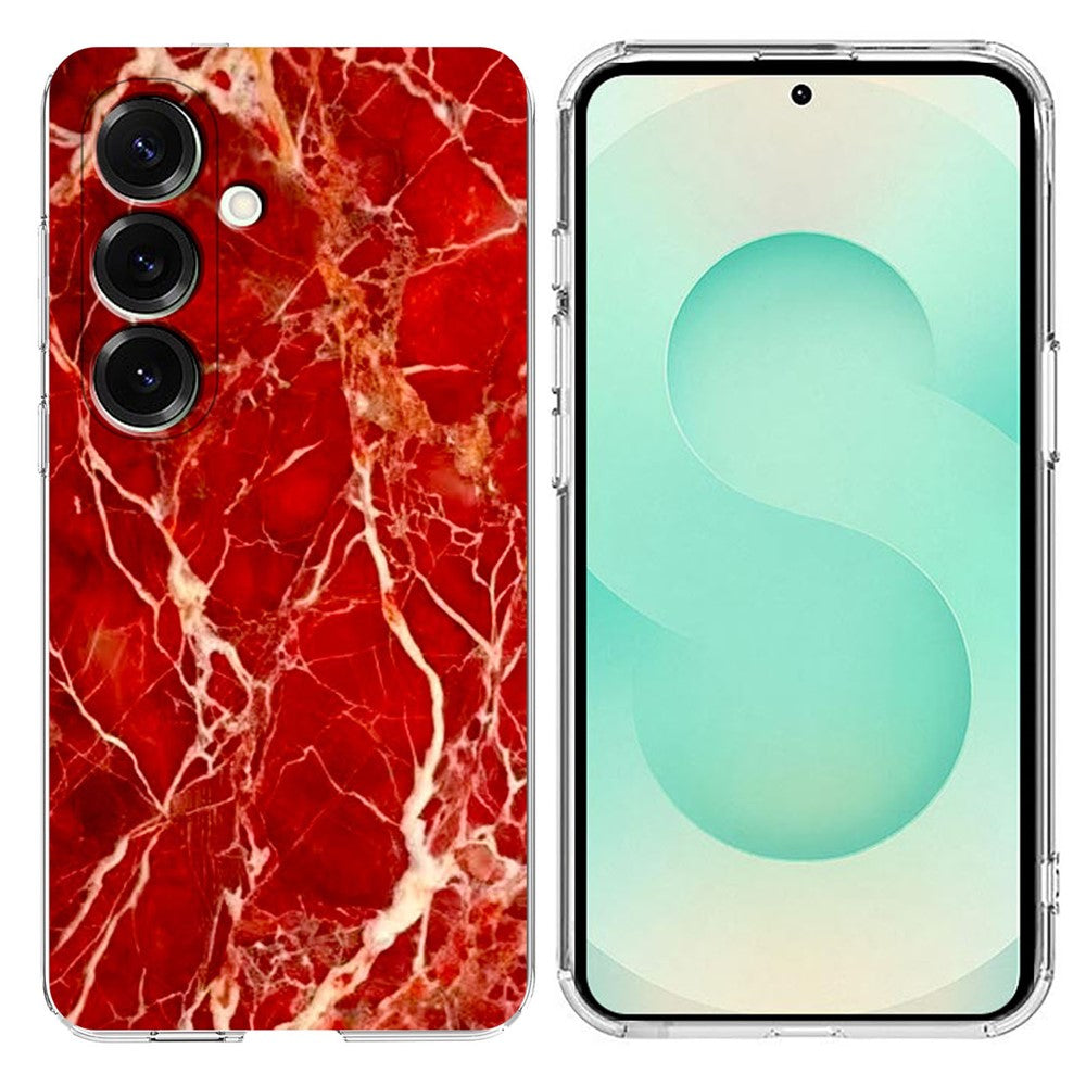 Til Samsung Galaxy A18 5G / A18 4G / A26 5G / A17 5G Cover Marmormønster Tryk Blødt TPU Telefoncover