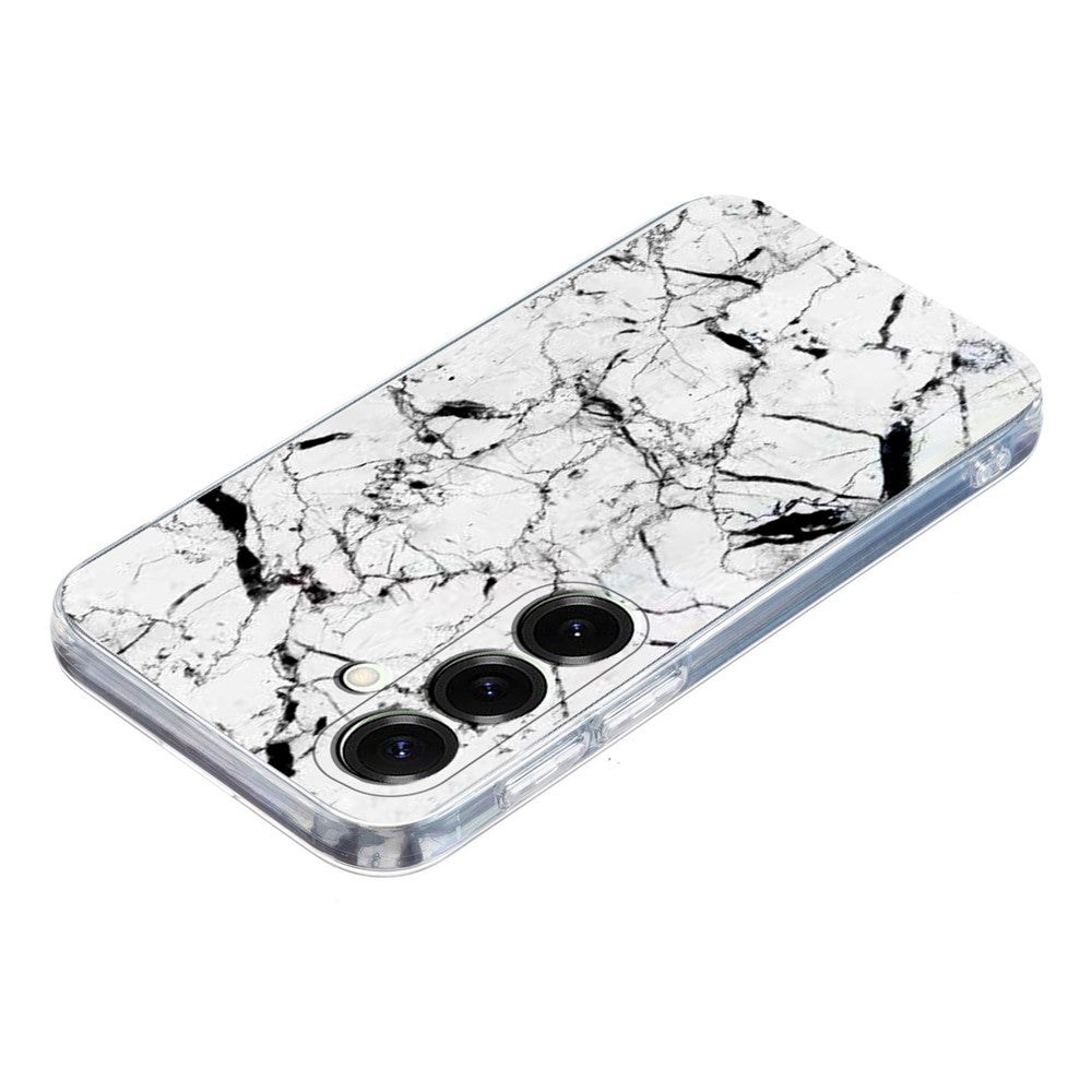 Til Samsung Galaxy A16 5G / A16 4G Cover Marmormønster Tryk Blødt TPU Telefoncover