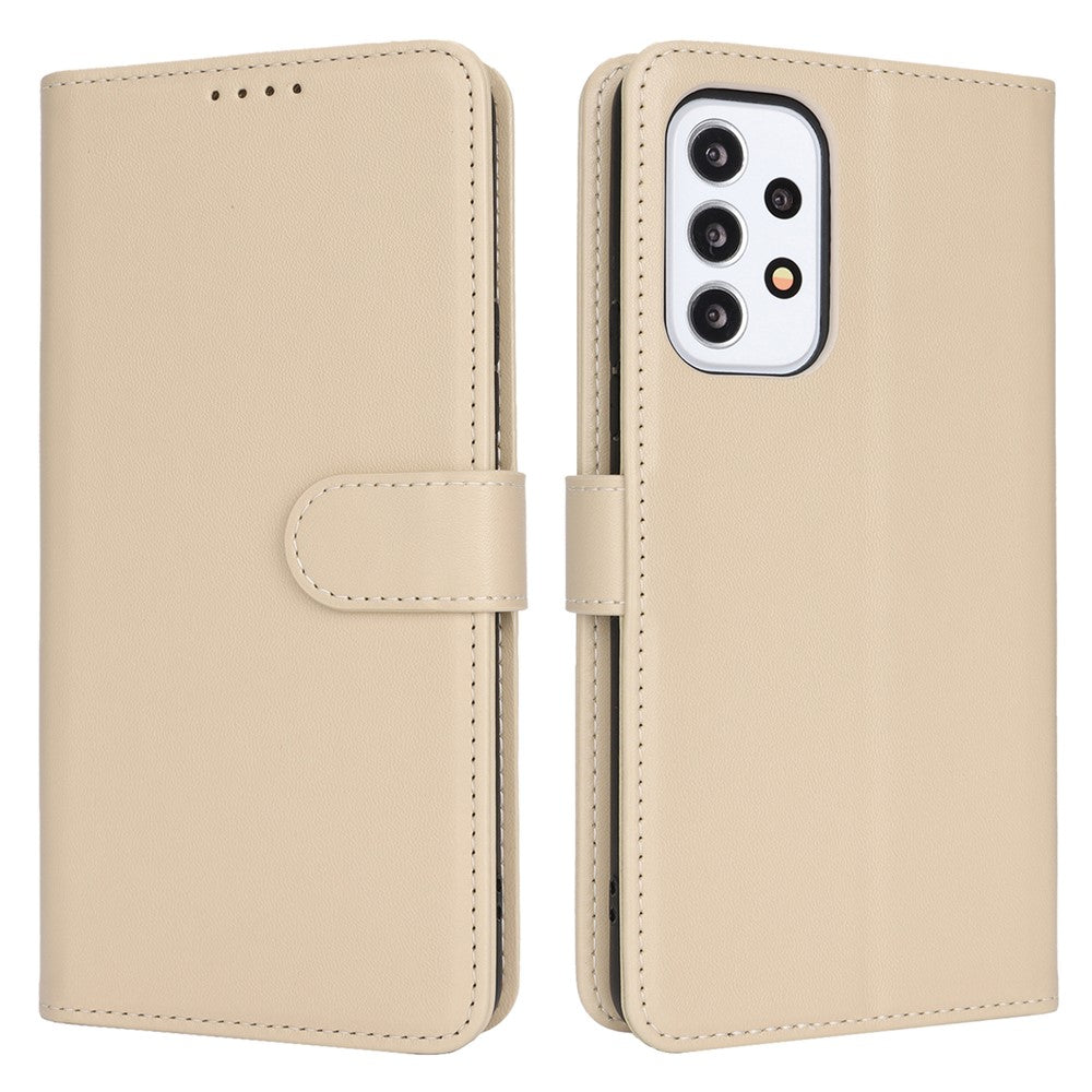 Samsung Galaxy A33 5G Stativfodral Stötsäkert Läderplånboksfodral