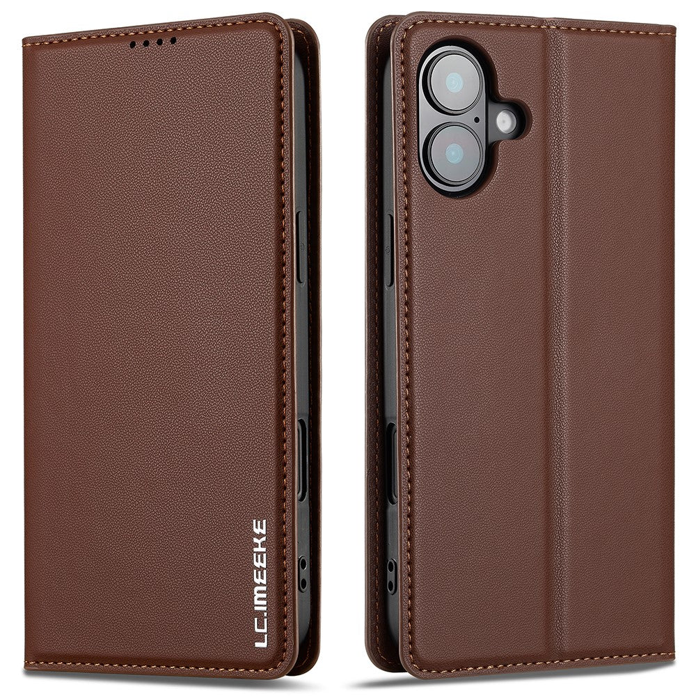 LC.IMEEKE L1-serie til iPhone 17-cover Pung i PU-læder med stander Beskyttende telefoncover