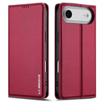 LC.IMEEKE L1 Series for iPhone Air Case PU Leather Wallet Stand Protective Phone Cover