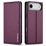 LC.IMEEKE L1 Series for iPhone Air Case PU Leather Wallet Stand Protective Phone Cover