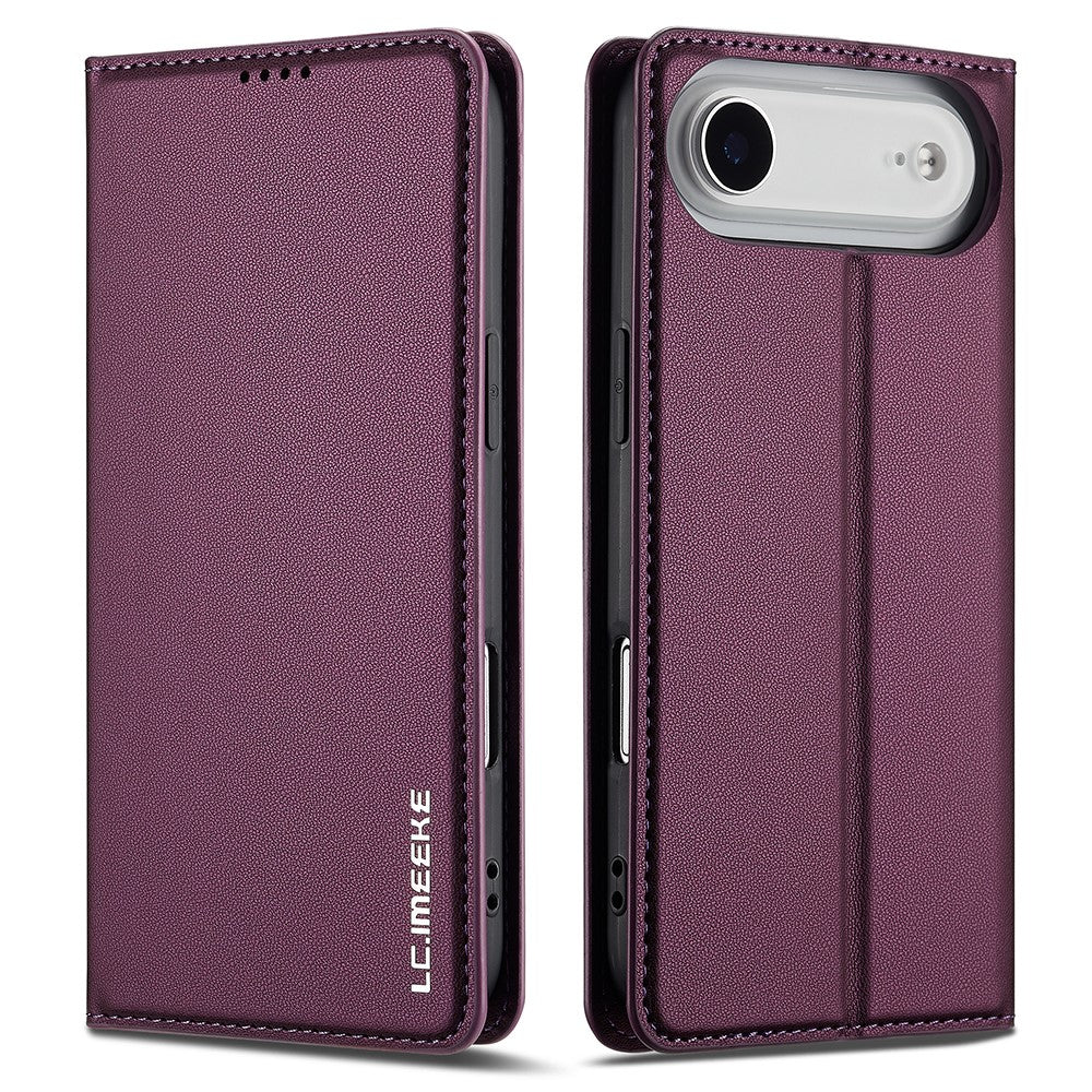 LC.IMEEKE L1 Series for iPhone Air Case PU Leather Wallet Stand Protective Phone Cover
