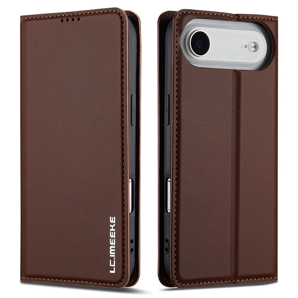 LC.IMEEKE L1 Series for iPhone Air Case PU Leather Wallet Stand Protective Phone Cover