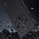 For Honor Magic8 Lite 5G / X9d 5G / X70 5G Case Wood Texture PU Leather Coated PC TPU Phone Cover