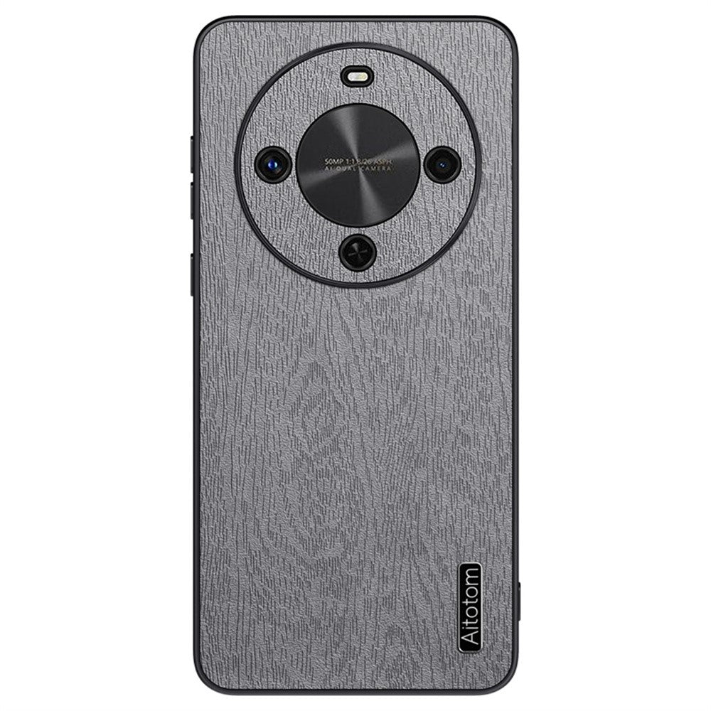 For Honor Magic8 Lite 5G / X9d 5G / X70 5G Case Wood Texture PU Leather Coated PC TPU Phone Cover