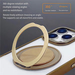 For iPhone 13 Pro Max Magnetic Case Acrylic TPU Phone Back Cover with Kickstand