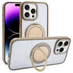 Til iPhone 14 Pro Magnetisk Cover Akryl TPU Telefon Bagside med Stander