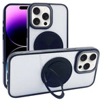Til iPhone 14 Pro Magnetisk Cover Akryl TPU Telefon Bagside med Stander