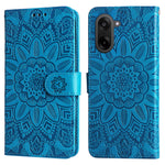 OnePlus Ace 5 Racing 5G / OnePlus Nord CE5 5G-skal Sunflower Imprint läderplånbok för mobil