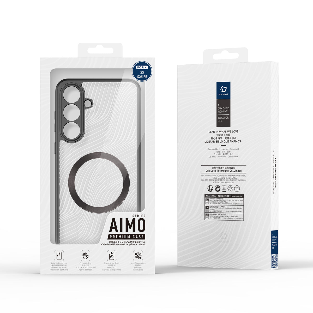 DUX DUCIS Til Samsung Galaxy S25 FE Cover Aimo Series Magnetisk Cover PC+TPU Slim Cover (REACH-certificering)