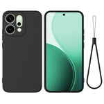 For Oppo Reno14 Pro 5G (China) / Oppo Reno14 Pro 5G (Global) Liquid Silicone Case Phone Back Cover with Hand Strap