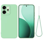 For Oppo Reno14 Pro 5G (China) / Oppo Reno14 Pro 5G (Global) Liquid Silicone Case Phone Back Cover with Hand Strap