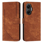 For Xiaomi Redmi Turbo 4 Pro 5G / Xiaomi Poco F7 5G Stand Case Imprinted Lines Leather Phone Cover