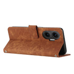 For Xiaomi Redmi Turbo 4 Pro 5G / Xiaomi Poco F7 5G Stand Case Imprinted Lines Leather Phone Cover