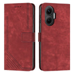 For Xiaomi Redmi Turbo 4 Pro 5G / Xiaomi Poco F7 5G Stand Case Imprinted Lines Leather Phone Cover
