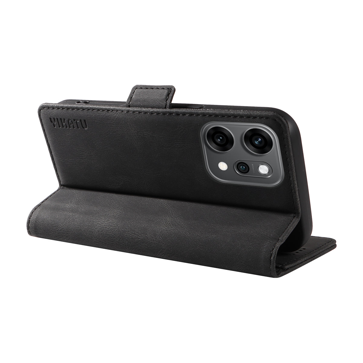 YIKATU För Oppo Reno14 Pro 5G (Kina) / Oppo Reno14 Pro 5G (Global) Läderfodral YK-005 Plånboksfodral med hudkänsla