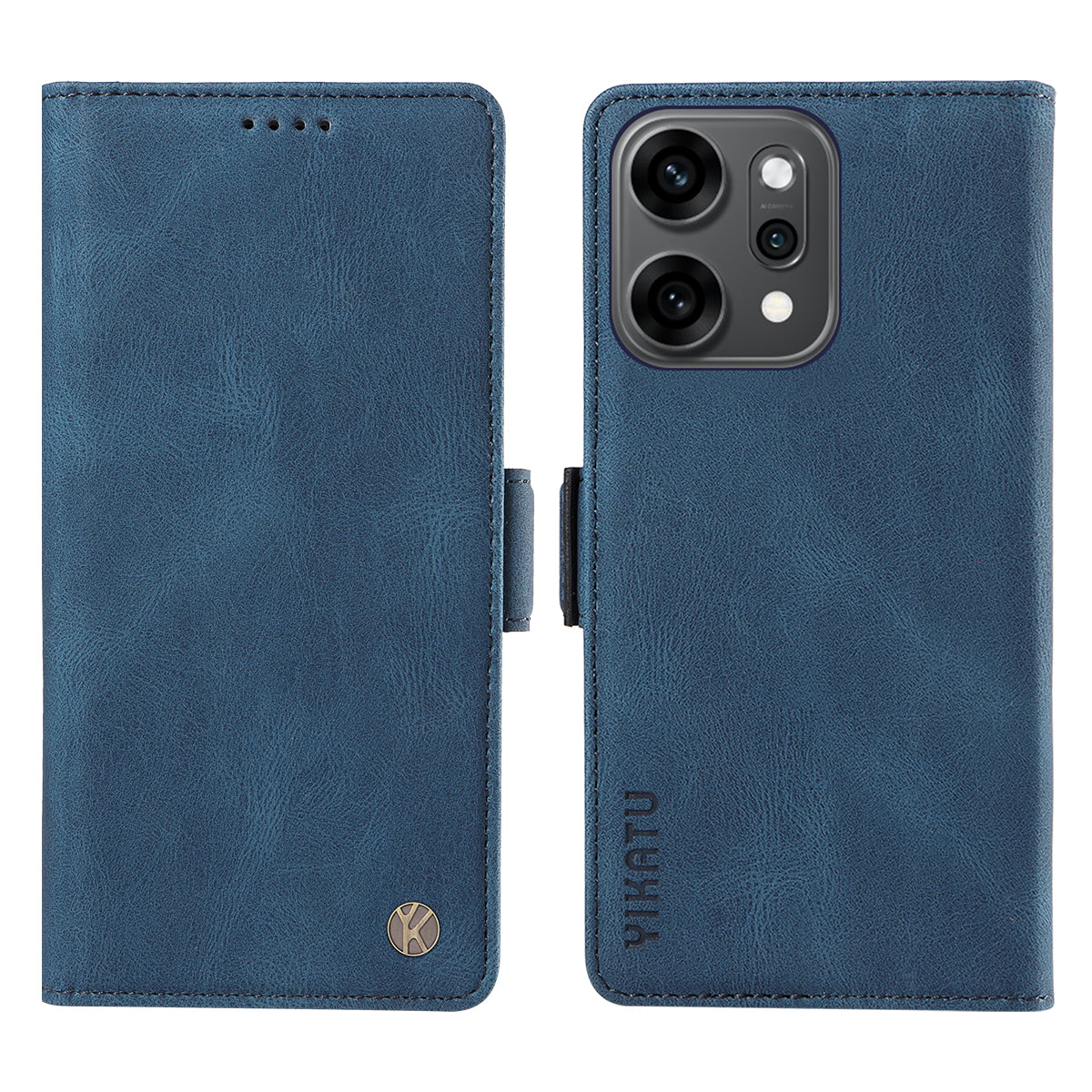 YIKATU För Oppo Reno14 Pro 5G (Kina) / Oppo Reno14 Pro 5G (Global) Läderfodral YK-005 Plånboksfodral med hudkänsla