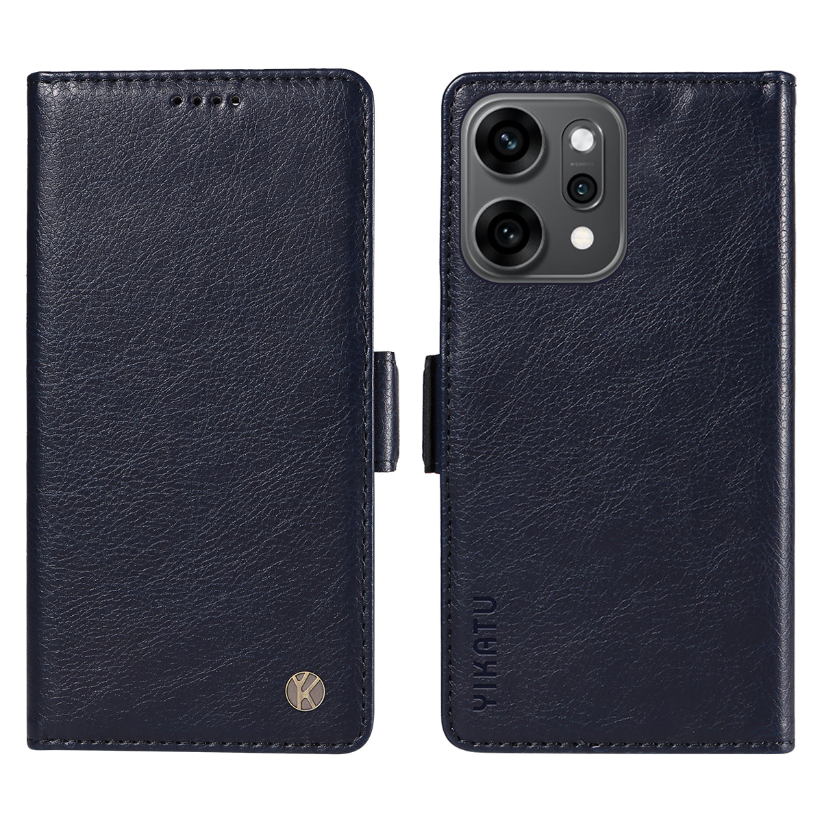 YIKATU För Oppo Reno14 Pro 5G (Kina) / Oppo Reno14 Pro 5G (Global) Skal YK-007 Litchi Texture PU Läder Plånboksfodral