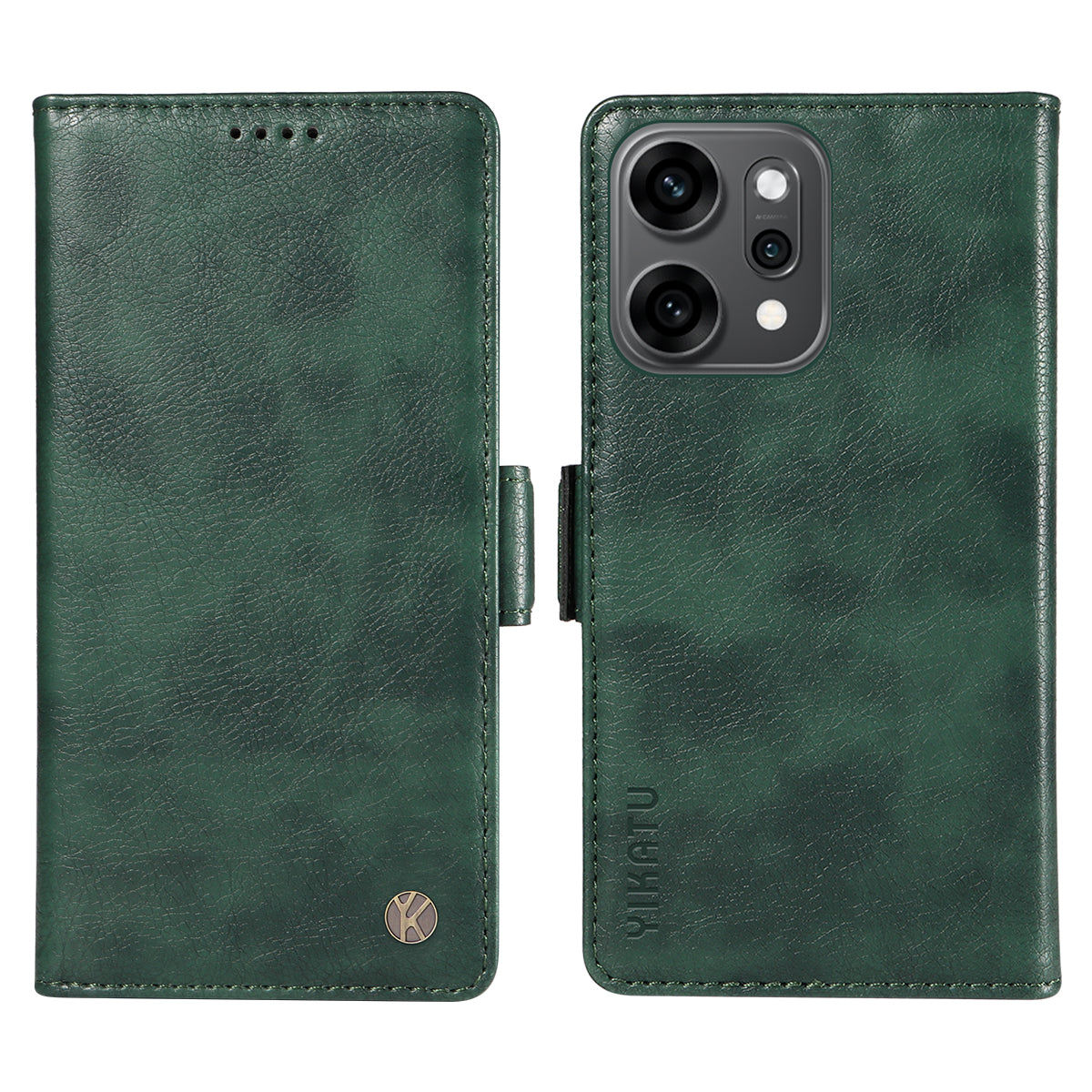 YIKATU För Oppo Reno14 Pro 5G (Kina) / Oppo Reno14 Pro 5G (Global) Skal YK-007 Litchi Texture PU Läder Plånboksfodral