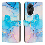 For Xiaomi Poco F7 5G / Xiaomi Redmi Turbo 4 Pro 5G Stand Case Marble Pattern PU Leather Wallet Phone Cover
